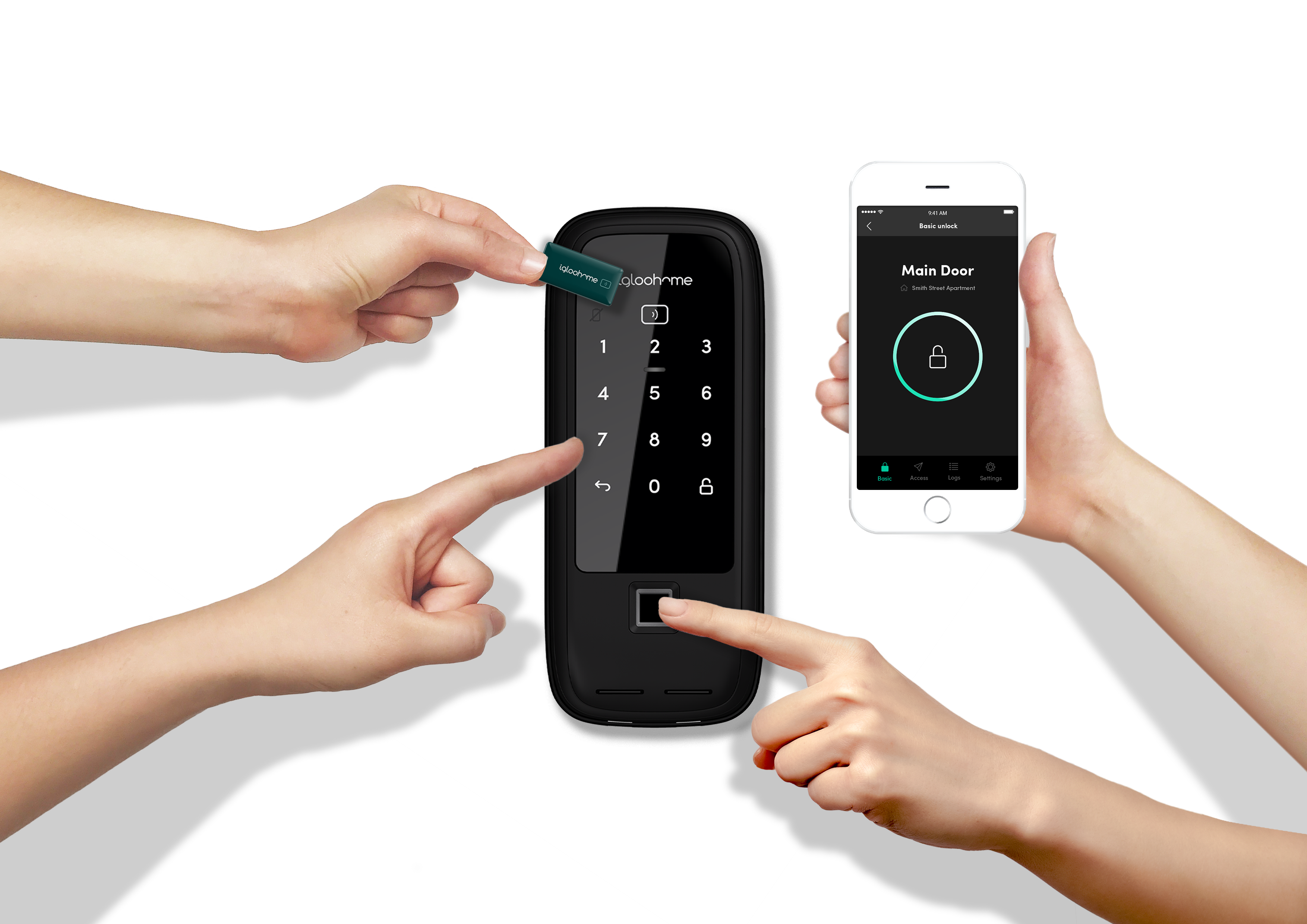 Gate Lock with Fingerprint_11_Modes of Access